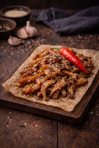 Вушки свинні WOK в часниково-імбирній пасті 100 гр